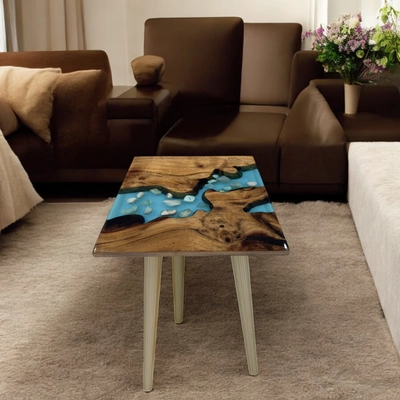 Customised – Square Epoxy Center Table - Image 5
