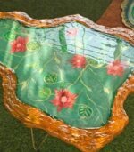 Customised Round Epoxy Resin Center Table - Image 2