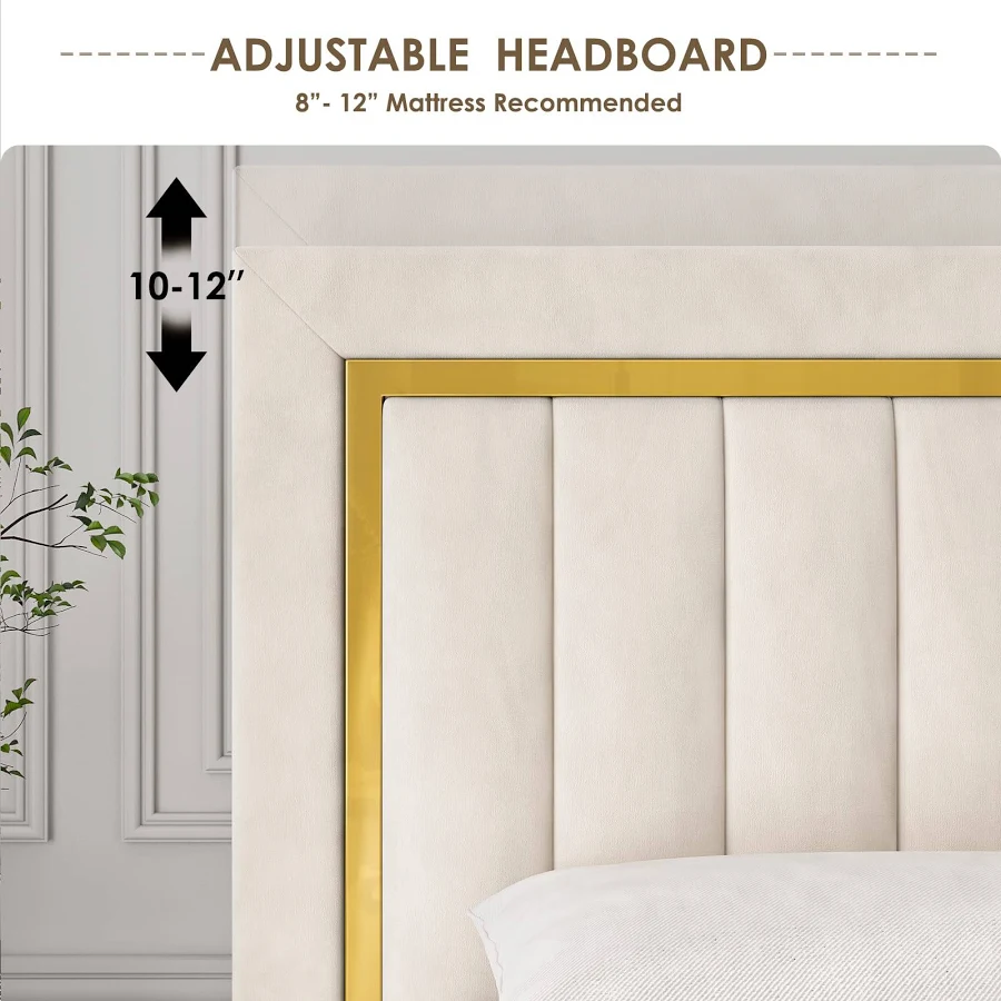 Athens Luxury Upholstered Bed In Fabric - Image 3