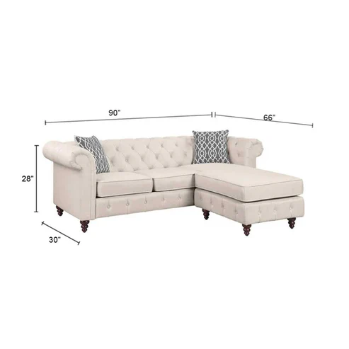 Chesterfield Sofa Sage From Estre - Direct from Factory (Customizable) - Image 4