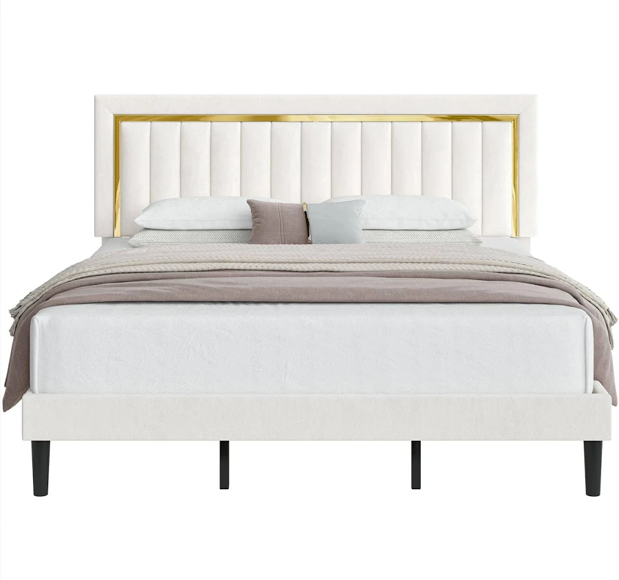 Athens Luxury Upholstered Bed In Fabric - Image 4