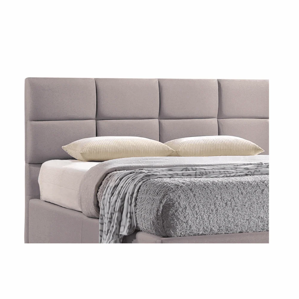 Furniture Crew Athens King Size Non-Storage Upholstered Bed in Grey Color - Image 7